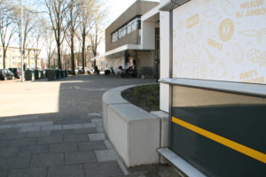 Betonranden van duurzaam beton