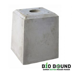 Betonpoer 28 cm hoog schroefhuls M12 biobased circulair