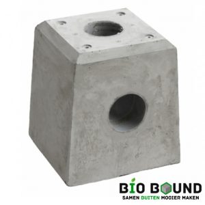 Betonpoer 28 hoog cm met hemelwaterafvoer biobased circulair