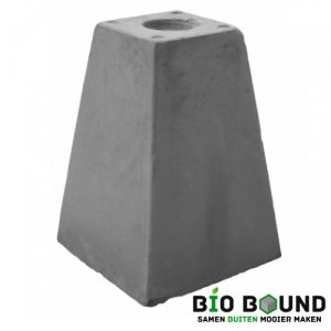 Betonpoer 35 cm hoog met schroefhuls M16 biobased circulair