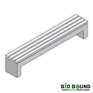 Parkbank Nova middel hout circulair biobased