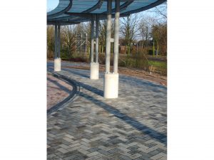 Circulaire, biobased straatsteen grijs