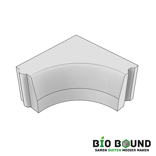 Circulaire, biobased hoekblokken inwendig