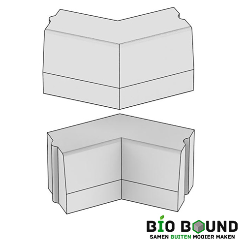 Circulaire, biobased hoekstukken 135º