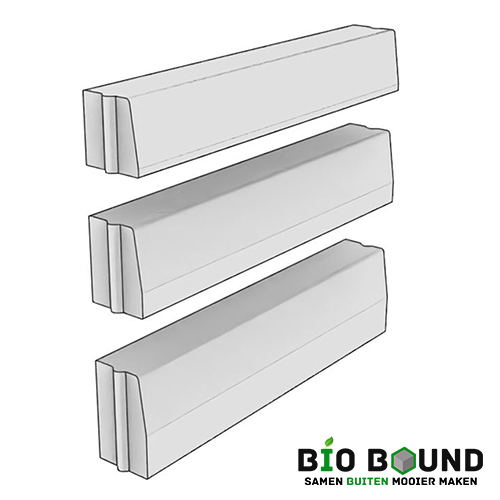 Circulaire, biobased trottoirband 13 15