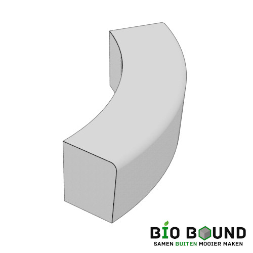 parkband zitrand bank Elegance basis bocht biobased circulair beton