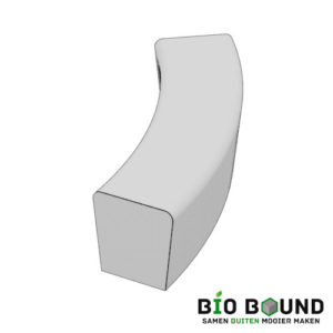 parkband zitrand bank Elegance tweezijdig bocht biobased circulair beton