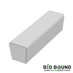 parkband zitrand bank Elegance tweezijdig eindstuk biobased circulair beton