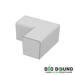 parkband zitrand bank Elegance tweezijdig hoek biobased circulair beton