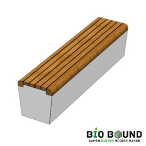 parkband zitrand elegance 2 zijdig met zitting biobased circulair beton