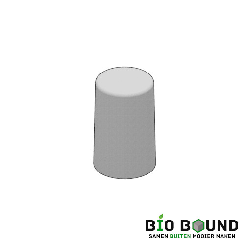 Circulaire biobased sierpoef rond 30 duurzaam beton