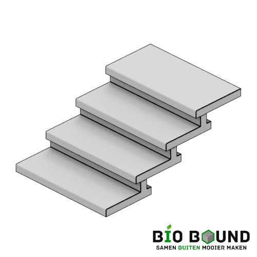 circulaire biobased taludtreden 50x7-16 cm - duurzaam beton