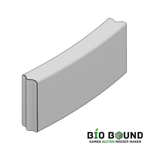 circulaire biobased bloembakbochtbanden 15x40 cm - duurzaam beton