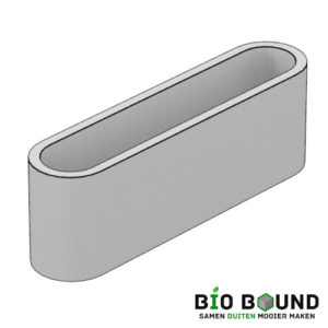 circulaire, biobased boombak bloembak ovaal