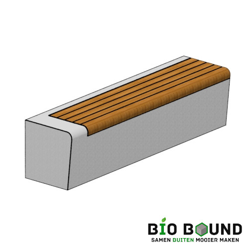 duurzame betonnen banken zitrand biobased circulair Elegance basis met zitting