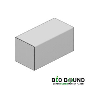 circulaire, biobased parkband bloembakband beton 100x50x50 cm
