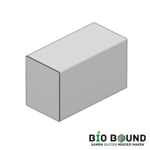 circulaire, biobased parkband bloembakband beton 100x50x60 cm