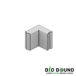 duurzaam beton bloembakband hoekstuk 15x40 cm circulair en biobased