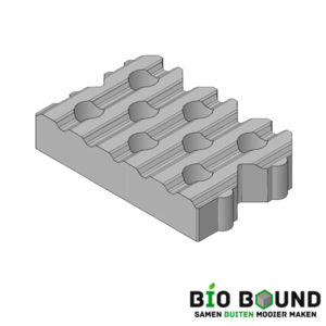 Circulaire, biobased grasbetontegels type B