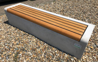 parkbandzitrand Elegance basis solo met houten zitting biobased circulair