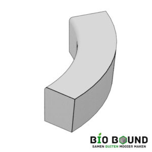 circulaire biobased parkbandzitrand bocht inwendig