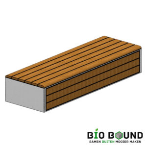 beton bank Emma met zitting rondom circulair biobased beton