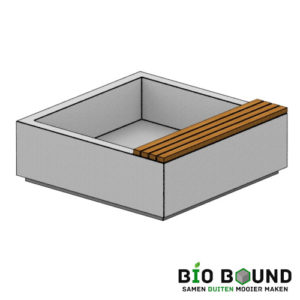 circulaire biobased bloem boombank beton met zitting