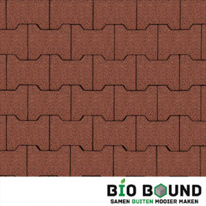 Circulaire, biobased H-verbandstenen structuur schotsgraniet