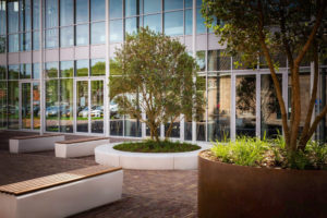 Bank elegance tweezijdig van biobased beton