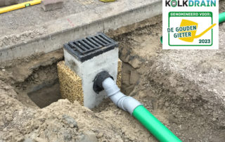 Trottoirkolk straatkolk waterinfiltratie
