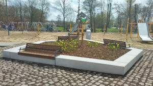 Duurzaam betonbankje