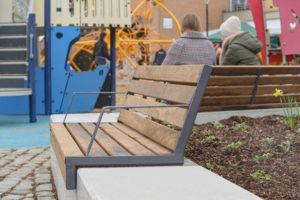 bank met zitting themisch gemodificeerd essen