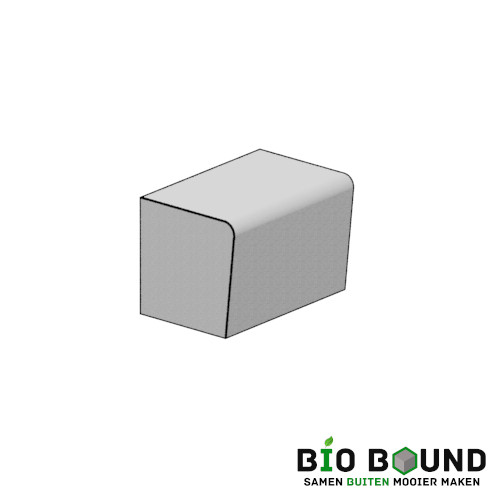Bank biobased beton Elegance eenzijdig passtuk