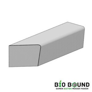 Bank circulair beton Elegance schegstuk