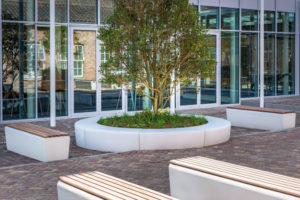 Bank elegance tweezijdig van circulair beton