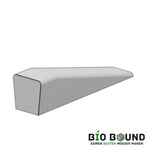 Circulair beton bank Elegance tweezijdig verloopband