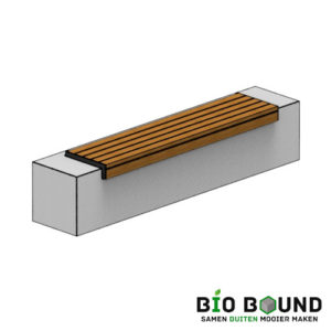 Circulaire beton bank liva recht met zitting Gavers