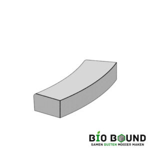 Duurzaam beton elegance eenzijdig bocht inwendig laag