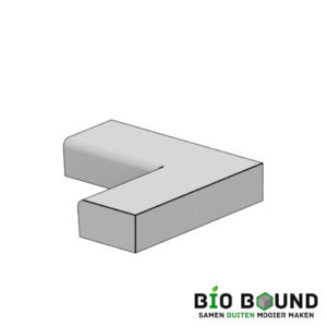 Duurzaam beton elegance eenzijdig hoek inwendig laag