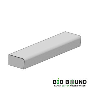 Duurzaam beton elegance eenzijdig recht laag