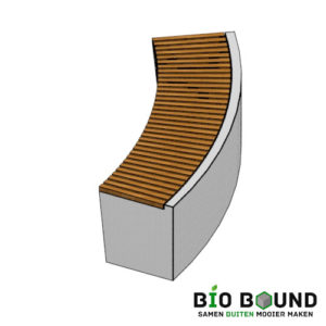 Elegance eenzijdig bocht inw. met zitting haaks