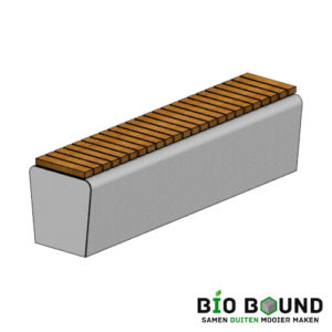 Elegance tweezijdig recht zitting haaks - biobased beton