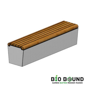 Elegance tweezijdig zitting volle breedte - biobased beton