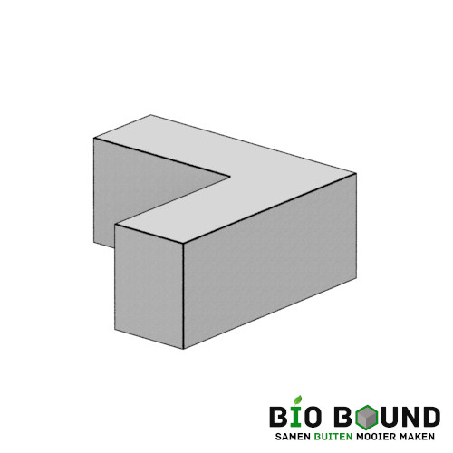 Hoekelement floor met recycled beton Hoekelement floor met recycled beton