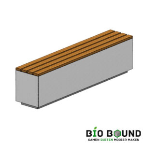 Parkband zitrand bank floor met verjonging en zitting biobased circulair beton