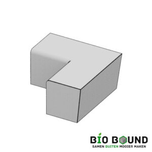circulaire biobased parkbandzitrand hoek inwendig