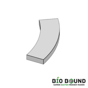 zitrandelement Liva bocht laag - duurzaam beton