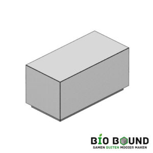 zitrandelement Liva poef met verjonging - circulair biobased beton