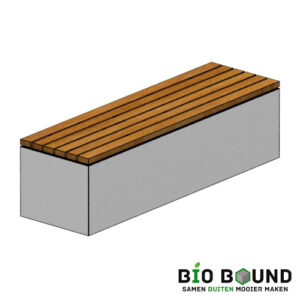 circulaire biobased betonbank Evi met zitting on top
